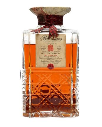 Ballantine's 30 Year Old Crystal Decanter Bottled 1960s