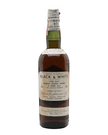 Black & White 8 Year Old Bottled 1930s