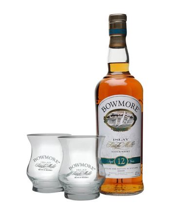 Bowmore 12 Year Old 2 Glasses Gift Pack