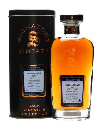 Bunnahabhain 2002 11 Year Old Sherry Butt Signatory Cask Strength Collection