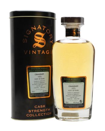 Craigduff 1973 38 Year Old Sherry Cask #2517 Signatory Cask Strength Collection