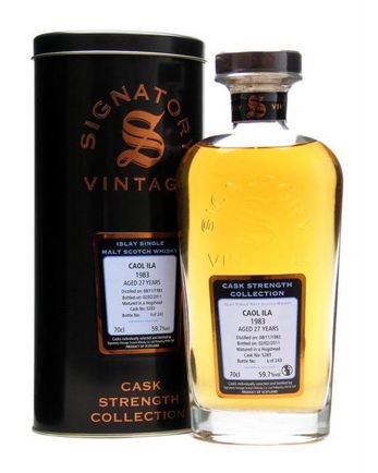 Caol Ila 1983 27 Year Old Cask #5283 Signatory Cask Strength Collection