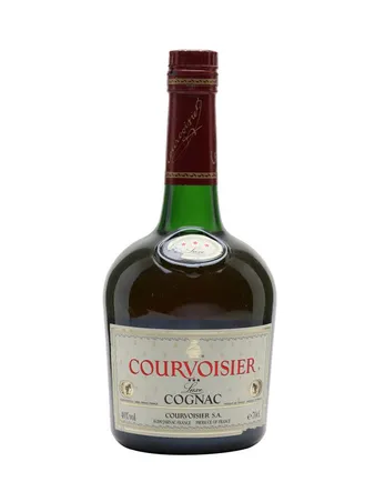 Courvoisier 3 Star Cognac Luxe Gift Box Bottled 1990s