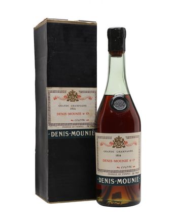 Denis Mounie 1914 Cognac Bottled 1930s