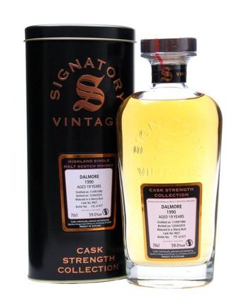 Dalmore 1990 19 Year Old Sherry Butt #9421 Signatory Cask Strength Collection