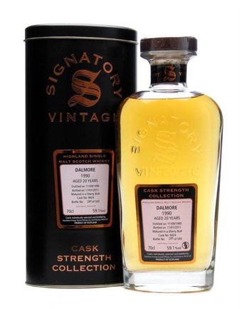 Dalmore 1990 20 Year Old Sherry Butt #9424 Signatory