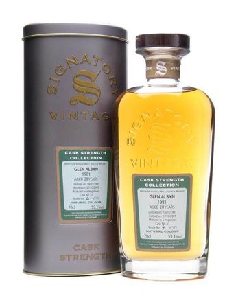 Glen Albyn 1981 28 Year Old Signatory Cask Strength Collection