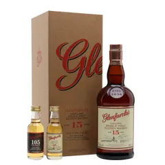Glenfarclas 15 Year Old / Set with 105 & 25 Year Old Minis