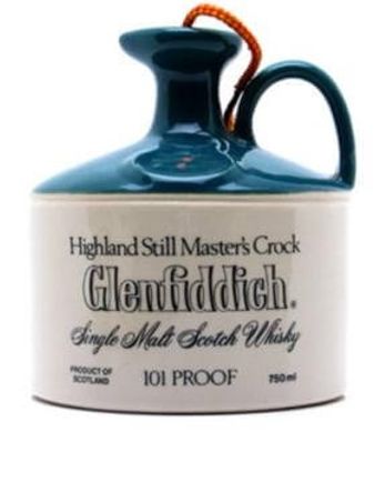 Glenfiddich 2 Tone Ceramic Bottled 1970's EMPTY