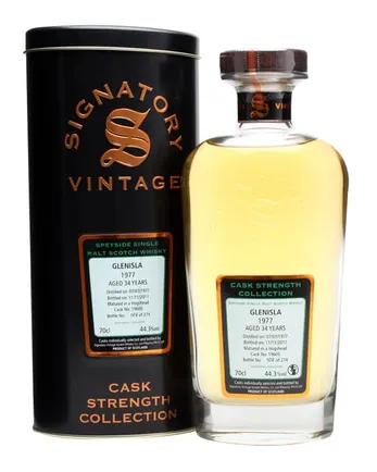 Glenisla 1977 34 Year Old Cask #19605 Signatory Cask Strength Collection