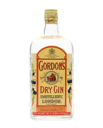 Gordon's Gin Bottled 1940s Spring Cap