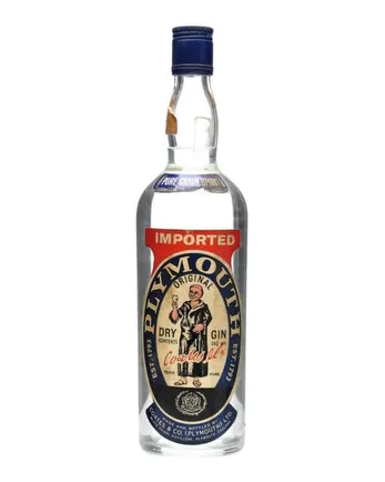 Plymouth Gin Imported Bottled 1960s