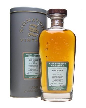 Glenrothes 1972 33 Year Old Sherry Butt Signatory Cask Strength Collection