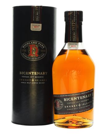 Highland Park 1977 21 Year Old Bicentenary Bottled 1998