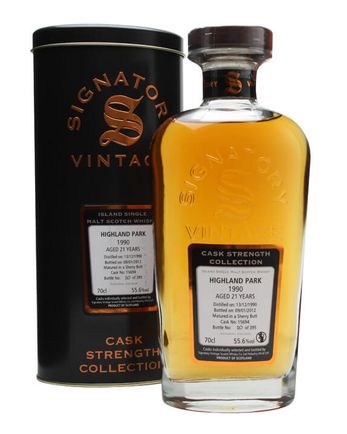 Highland Park 1990 21 Year Old Cask #15694 Signatory Cask Strength Collection