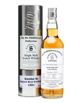 Highland Park 1991 20 Year Old Un Chillfiltered Signatory Un-Chillfiltered Collection