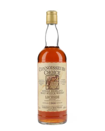 Lochside 1966 Map Label Connoisseurs Choice Gordon & Macphail