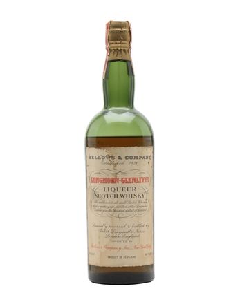 Longmorn Glenlivet 12 Year Old Bellows Bottled 1930s