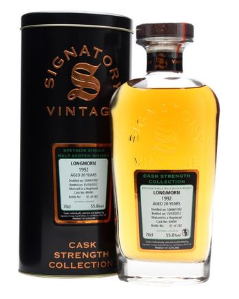 Longmorn 1992 20 Year Old Cask #48490 Signatory Cask Strength Collection