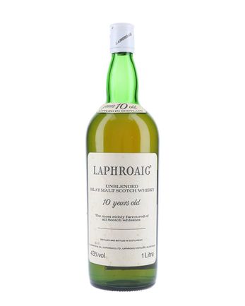 Laphroaig 10 Year Old Unblended Bottled 1980s