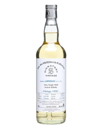 Laphroaig 1998 13 Year Old Cask #5552+5553 Signatory Un-Chillfiltered Collection