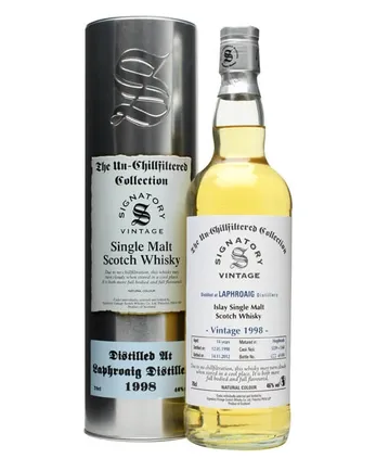 Laphroaig 1998 14 Year Old Cask #5559+60 Signatory Un-chillfiltered Collection