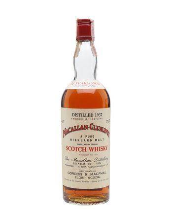 Macallan Glenlivet 1937 34 Year Old Sherry Cask G M Gordon & Macphail