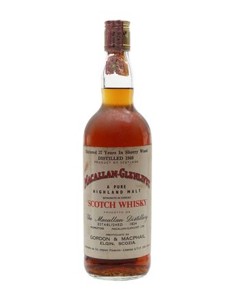 Macallan Glenlivet 1940 37 Year Old Sherry Cask G M Gordon & Macphail