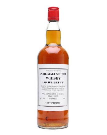Macallan Glenlivet As We Get It Bottled 1980's Independent Bottling
