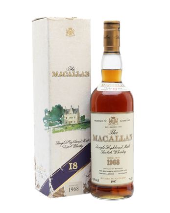 Macallan 1968 18 Year Old Vintage Label