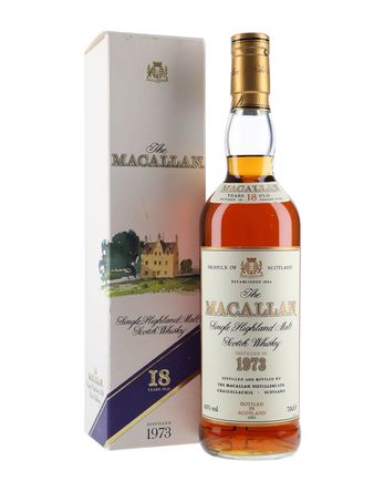 Macallan 1973 18 Year Old Vintage Label