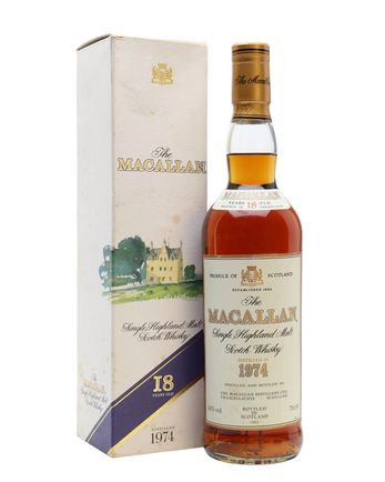 Macallan 1974 18 Year Old Vintage Label