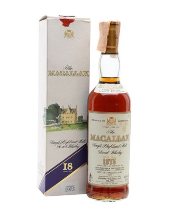 Macallan 1975 18 Year Old Vintage Label