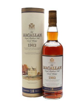 Macallan 1982 18 Year Old Vintage Label