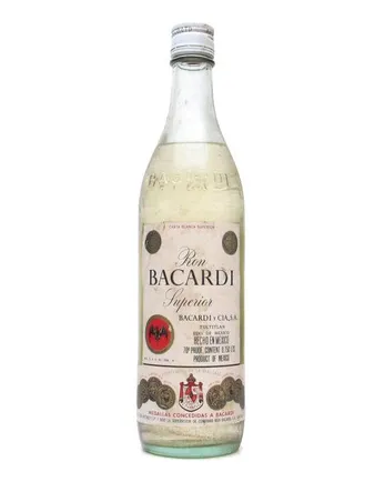 Bacardi Superior Rum Mexico Bot 1960's