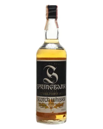 Springbank 10 Year Old Bottled 1980s 75cl