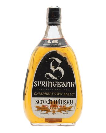 Springbank 15 Year Old Bottled 1970s