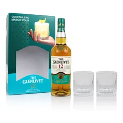 Glenlivet 12 Year Old Double Oak Gift Pack